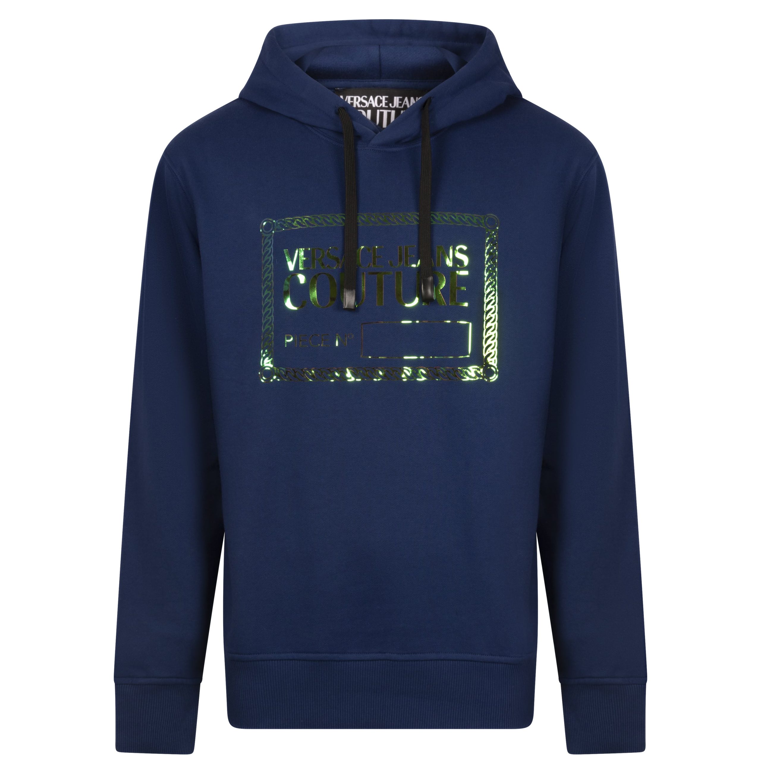 Versace Jeans Couture Iridescent Fleece Hoodie Heren Donkerblauw