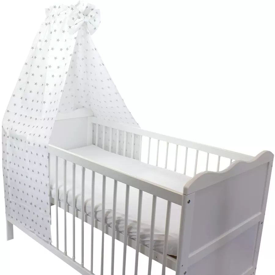 TupTam Babybett Himmel mit Schleifchen weiß Modell 2