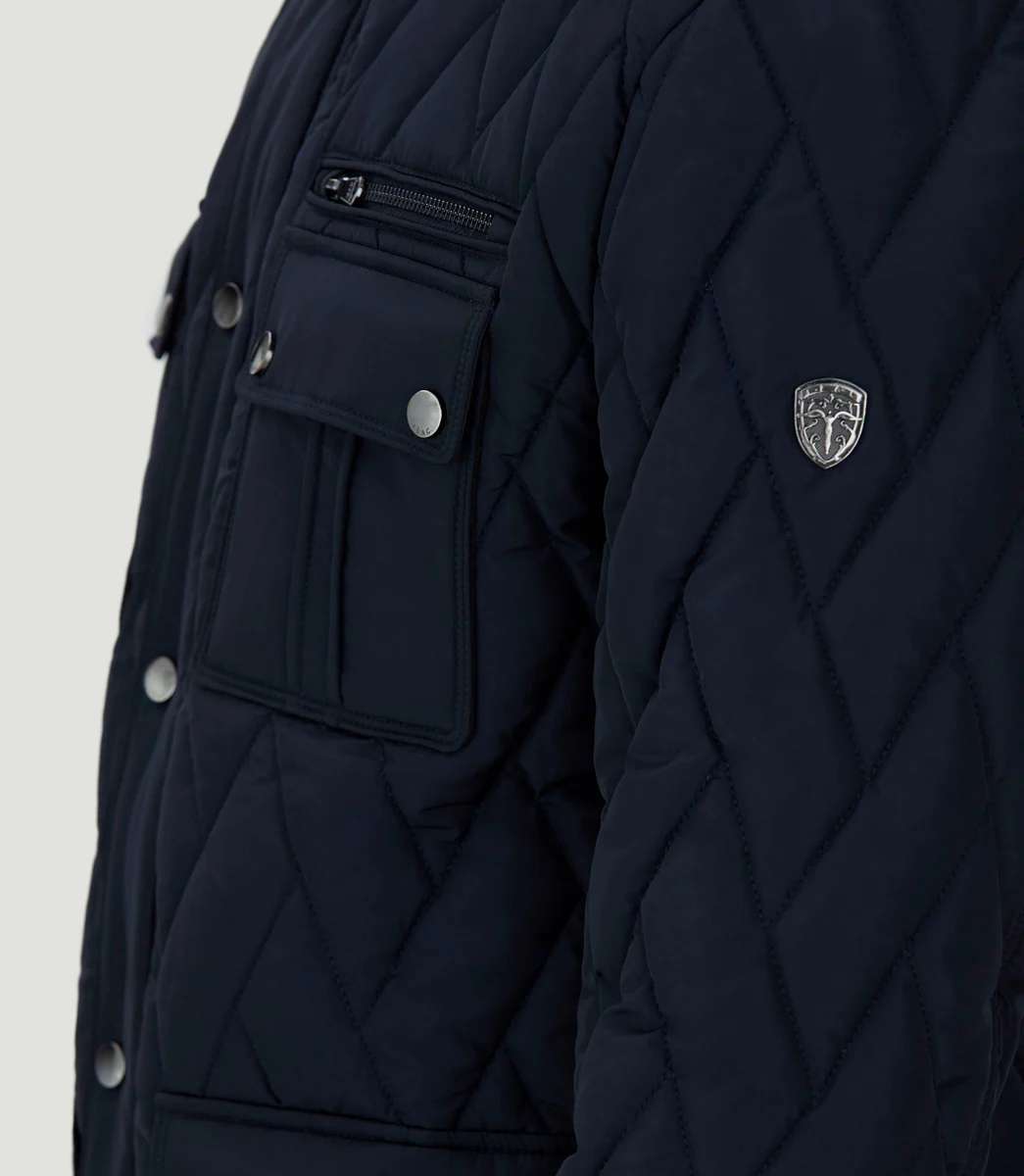 Parka légère matelassée marine 