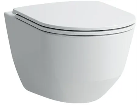 Laufen Pro Rimless Compact hængeskål med Clean Coat belægning. 180 mm boltafstand.