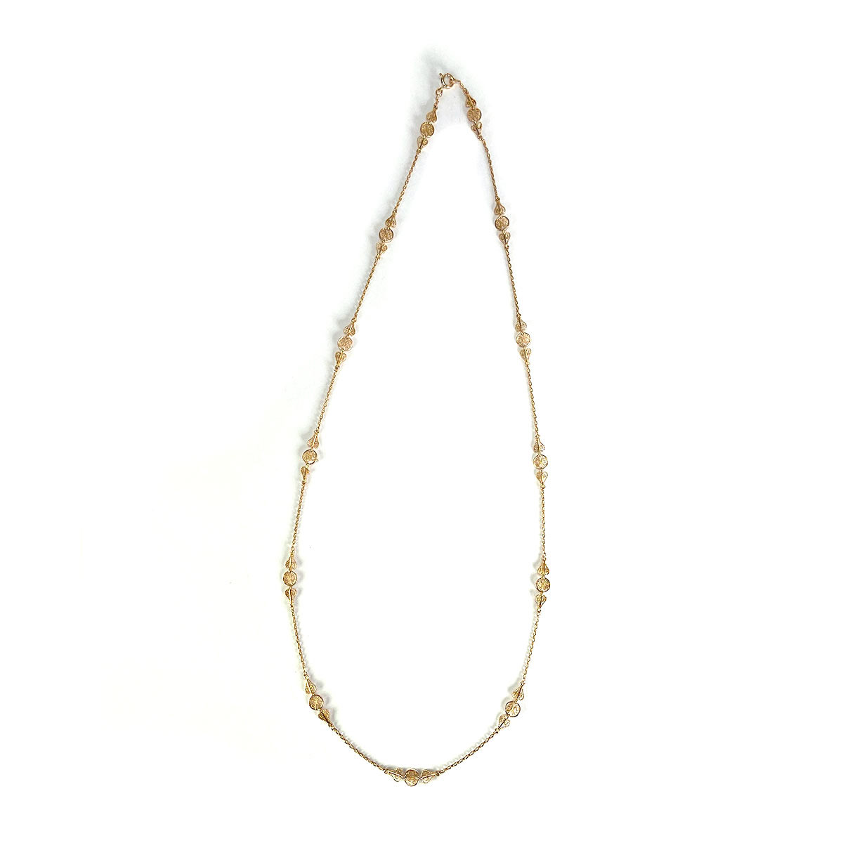 Collier d'occasion or 750 jaune maille fantaisie 75 cm