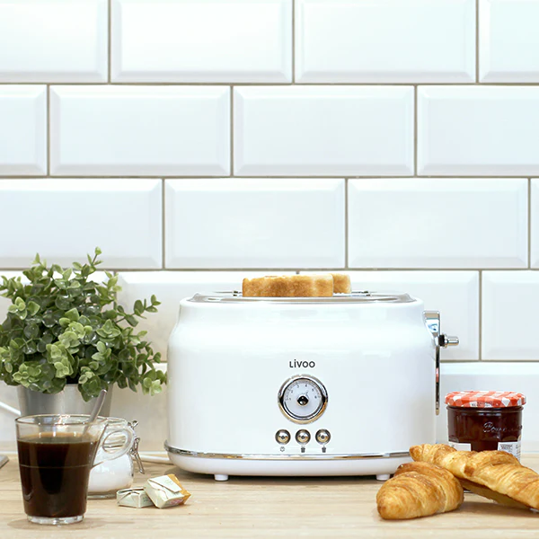 Grille pains retro 2 fentes DOD181W Livoo