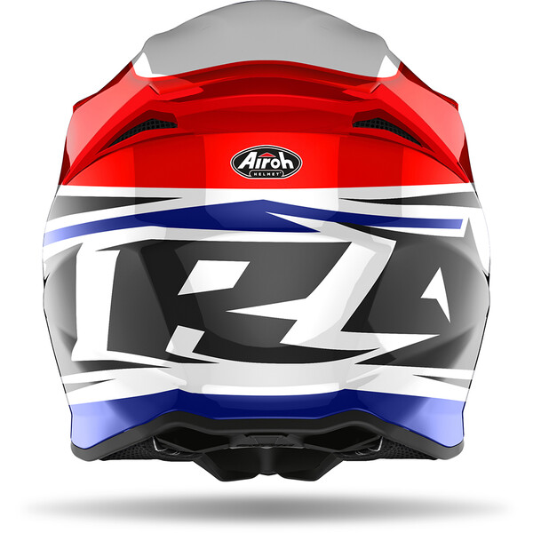 Airoh - Casque Twist 2.0 Shaken Rouge / Bleu / Blanc brillant / Noir Brillant