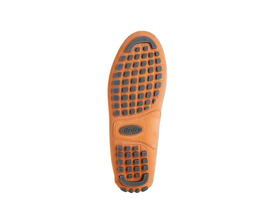 Mocassin été homme Velours Mandarine - FERGUSON