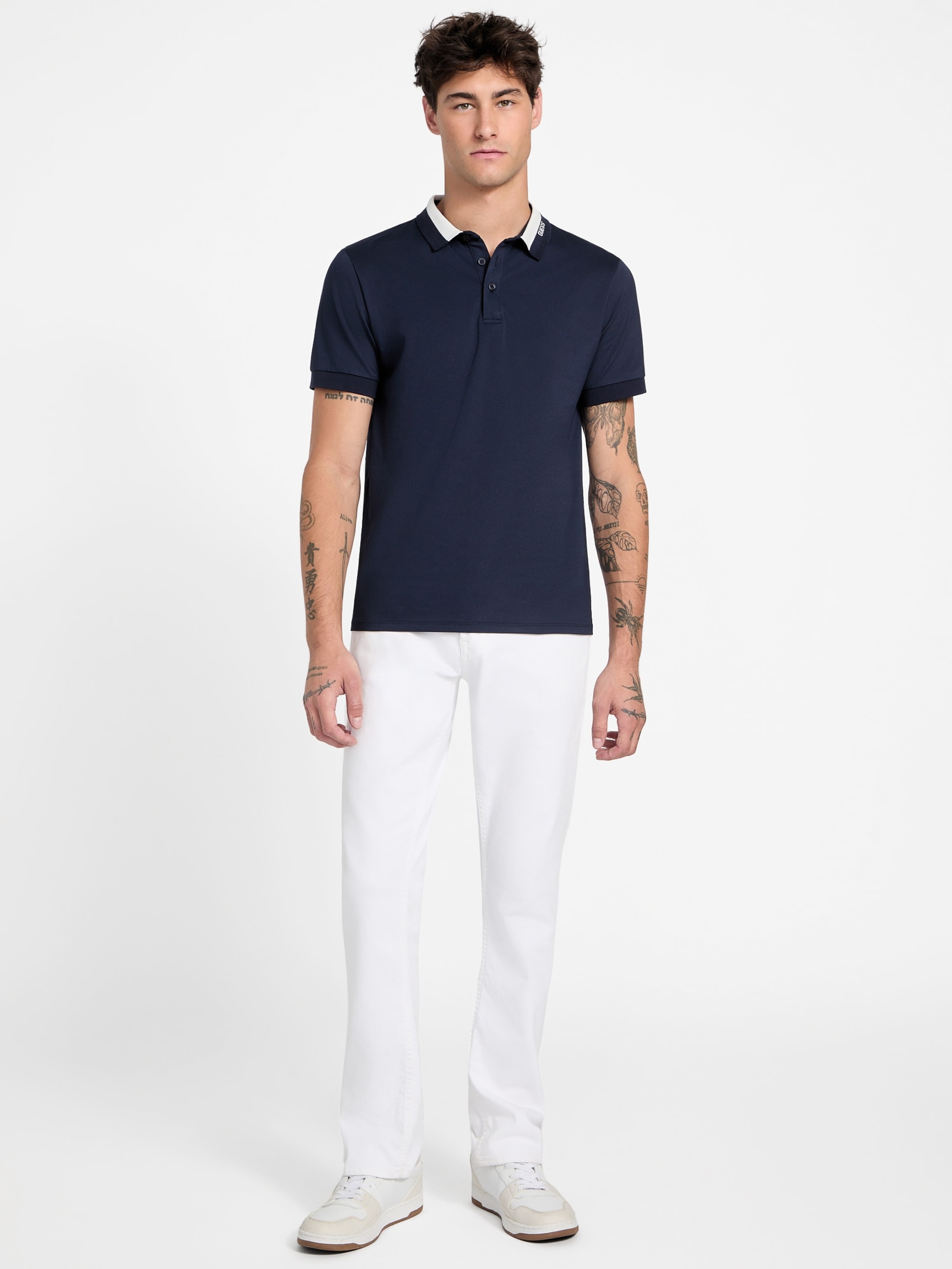 Polo Eco Paul GUESS com gola