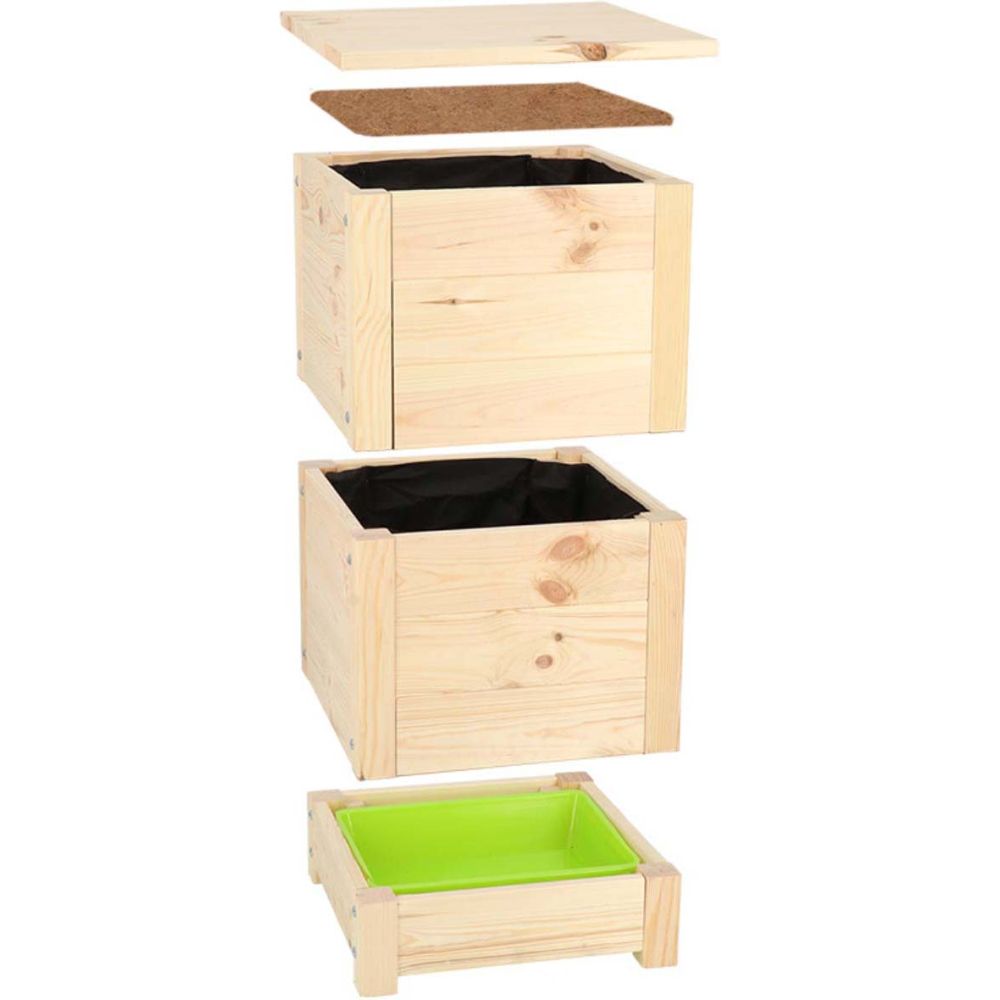Lombricomposteur en bois fsc 100%