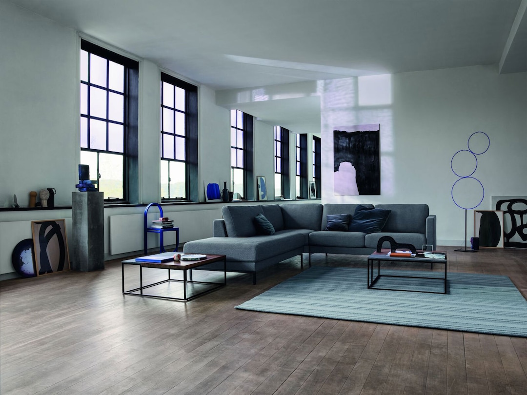 ROLF BENZ Couchtisch 985 Nussbaum /Naturstein