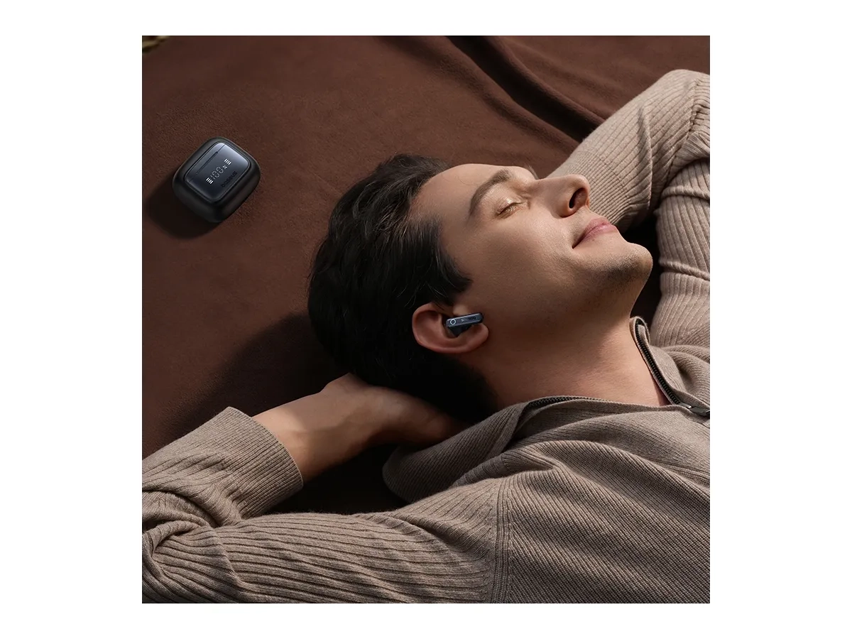 Bowie 35 ENC In-Ear Bluetooth 5.3 Kopfhörer TWS Headset inkl. Ladecase mit eingebautem Display (A00073800123-00) - Cosmic Black