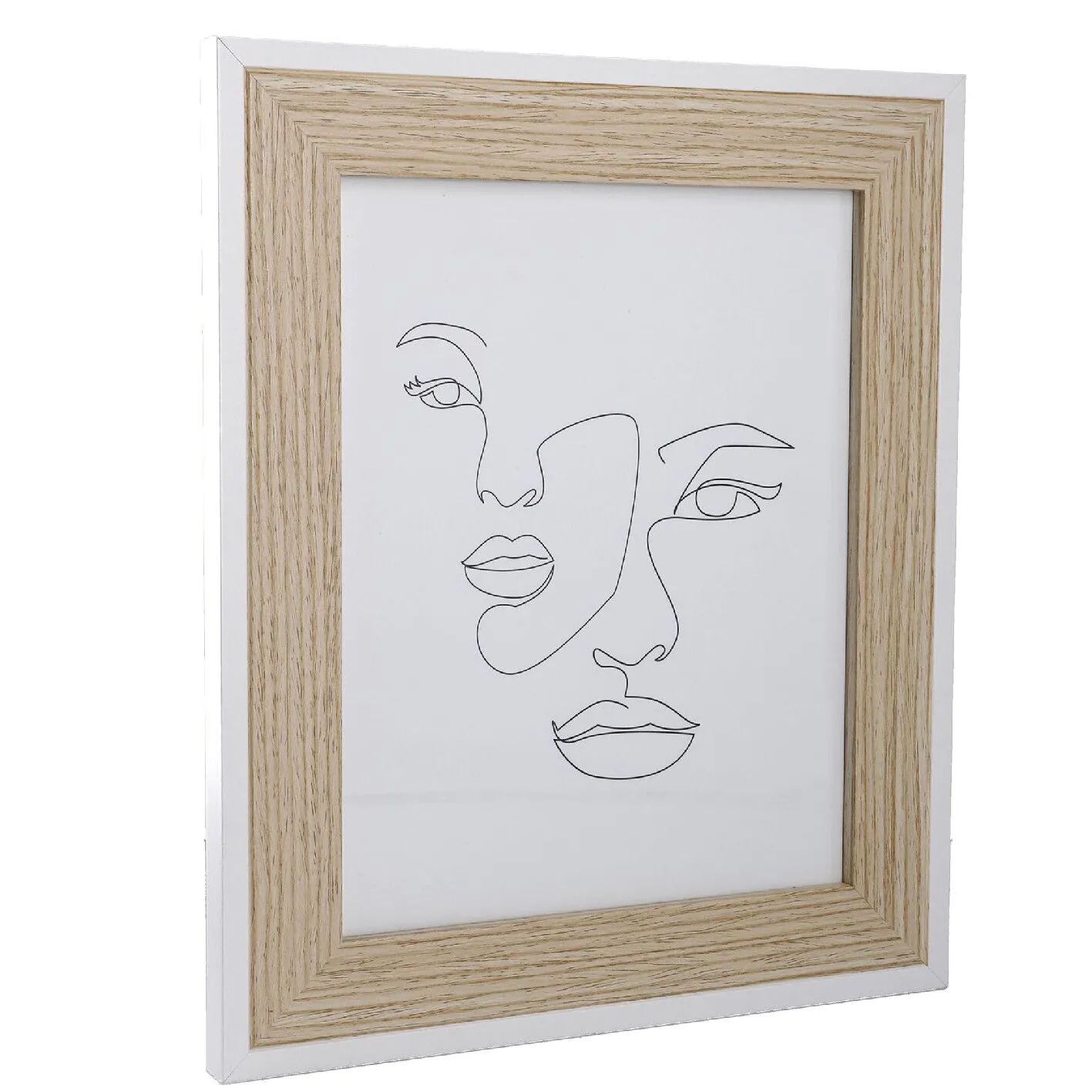 Bilderrahmen Natur, natur/weiß, 20 x 25 cm