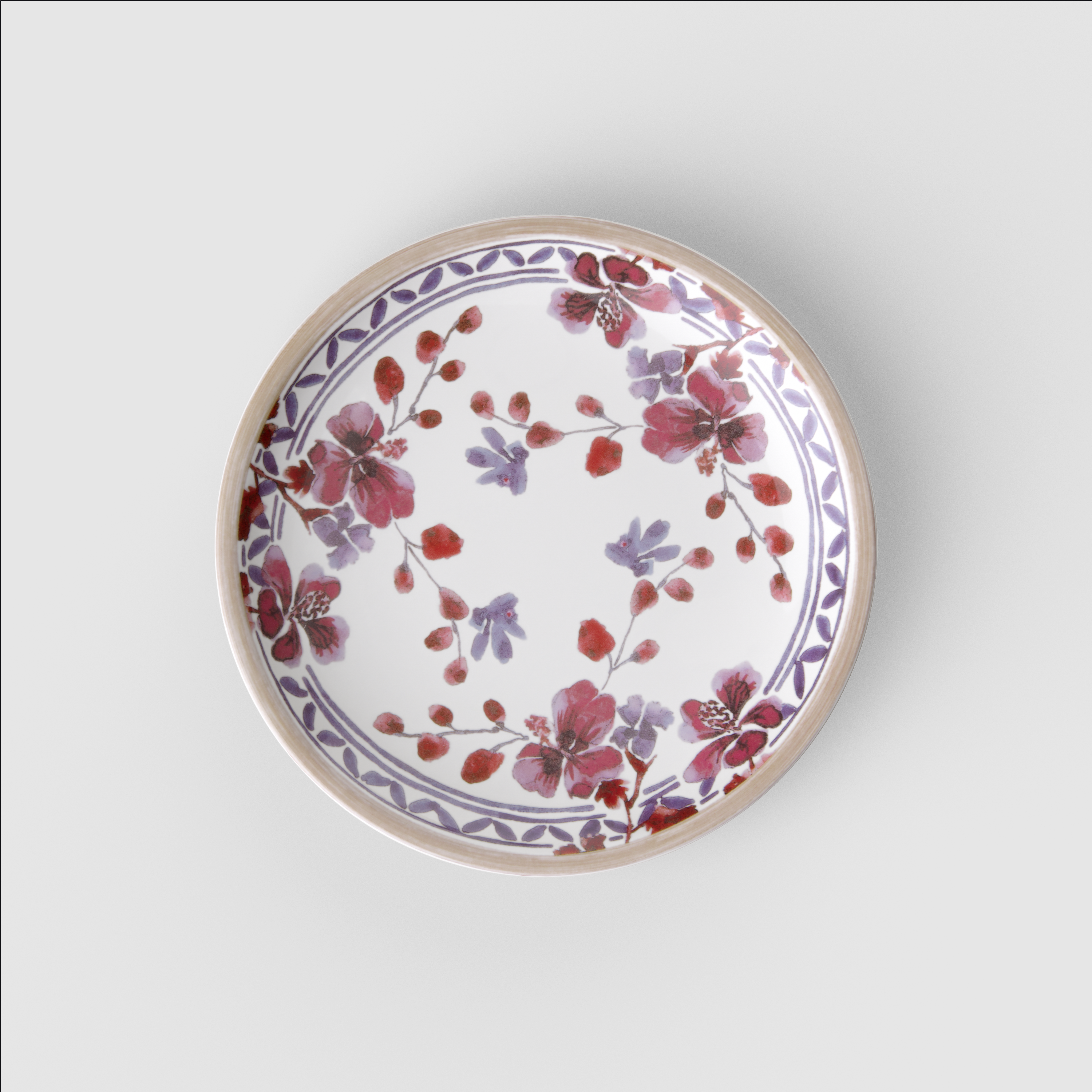 Artesano Bread plate Multi-colored, 6.3'', Premium Porcelain