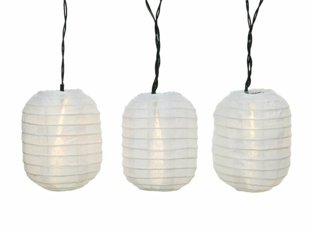 Guirlande solaire 10 ampoules blanc chaud