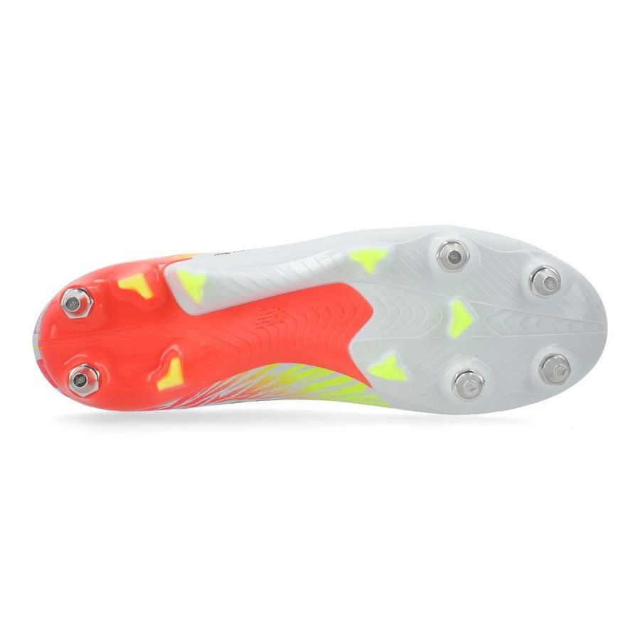 New Balance Furon V8 Elite SG Flash Point - Blanc/Rouge/Argenté