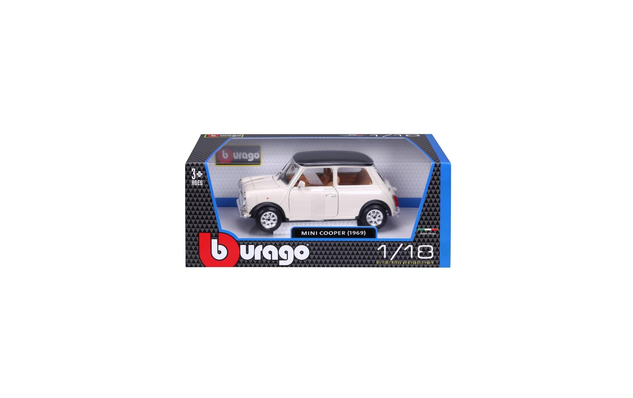 Mini Cooper 1969 Beige 1:18Sammlermodell im Massstab 1:18