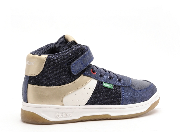 Kickers boots bottine enfant kickalen bleu