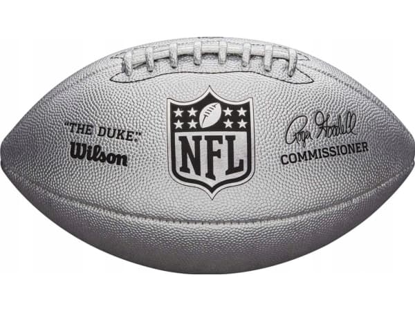 Wilson Wilson NFL Duke Metallic Edition Ball WTF1827XB Srebrne 9