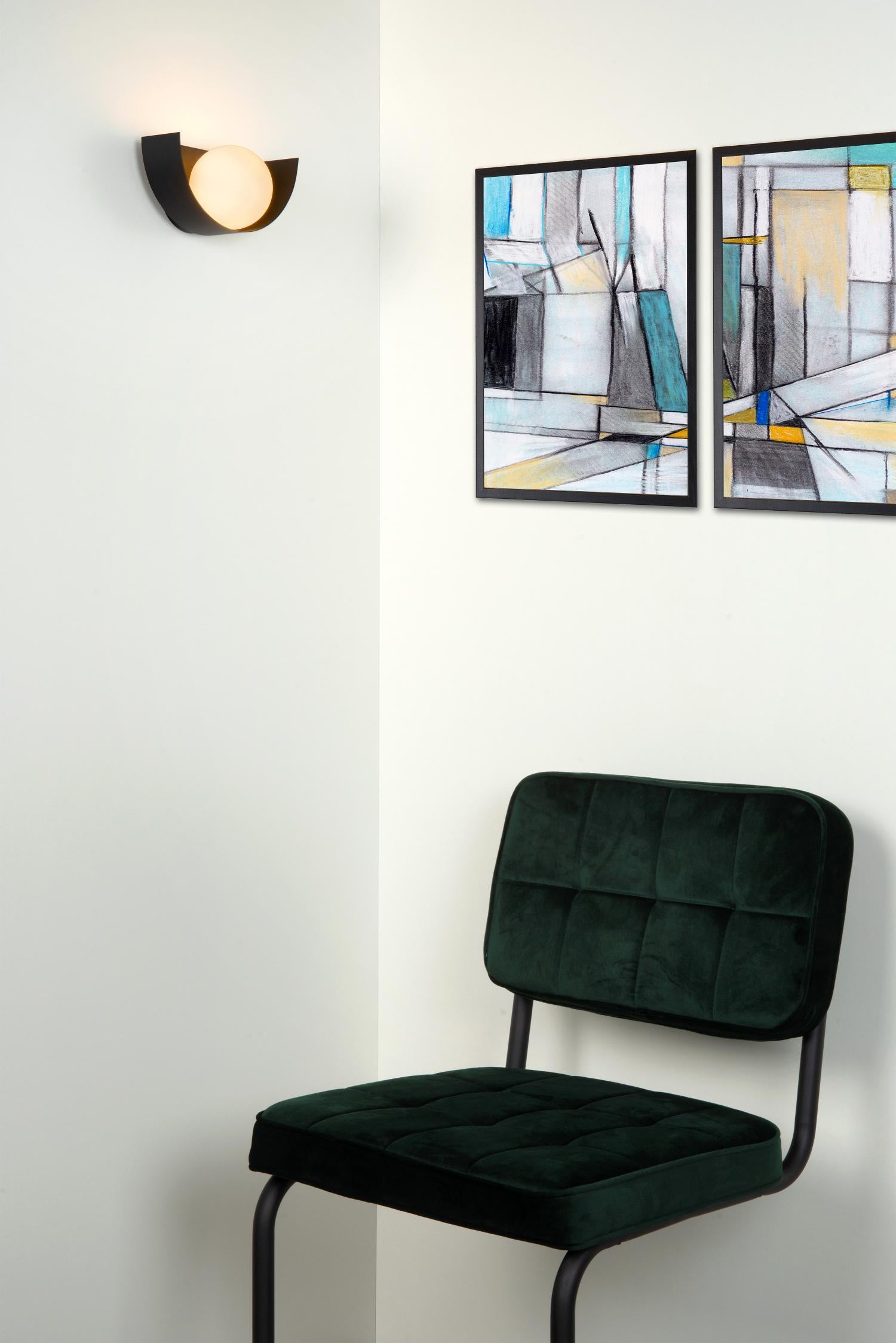 Benni wandlamp zwart