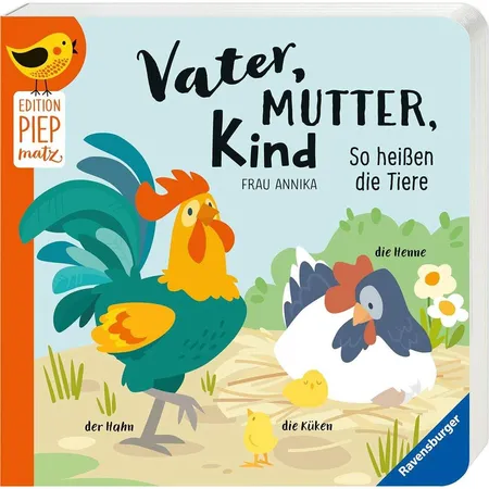 Ravensburger Edition Piepmatz: Vater, Mutter, Kind: So heißen die Tiere