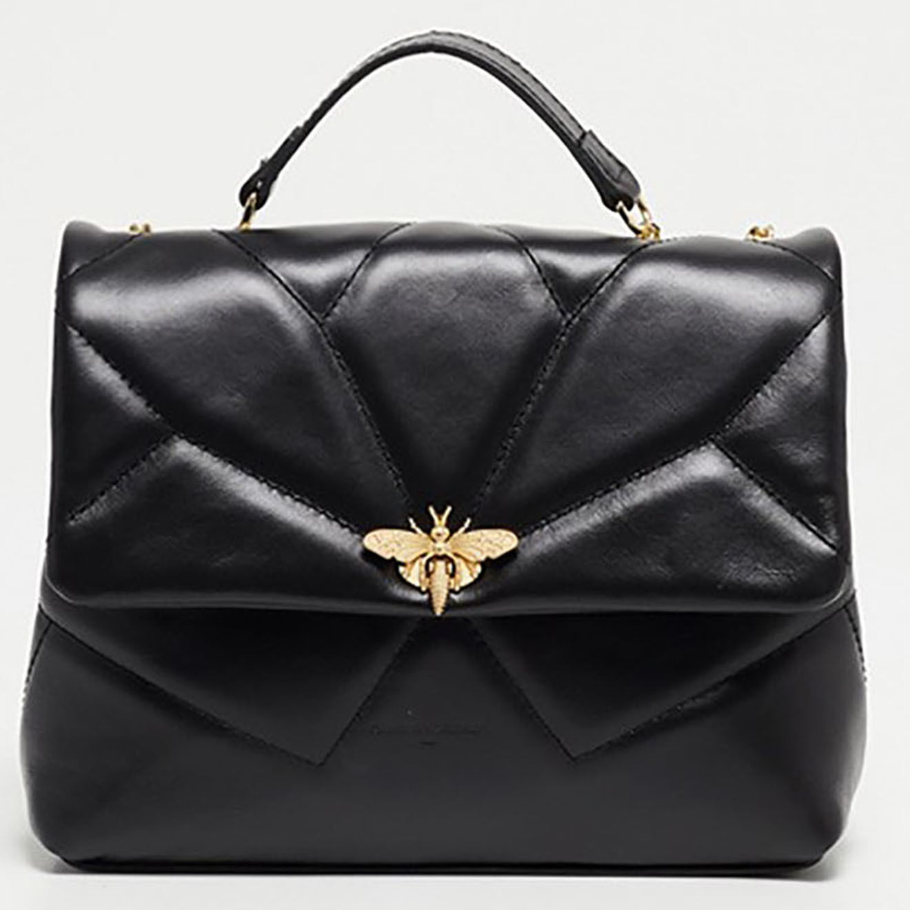 Christian Laurier Sac Porté Epaule en Cuir Louise noir - 26x16x7 cm