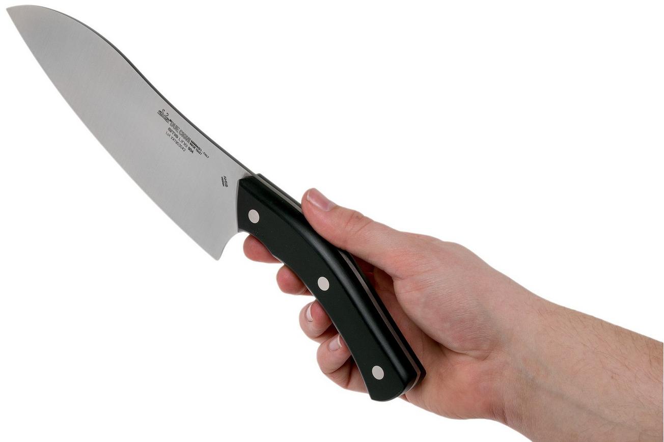 Due Cigni Arne Line santoku 19 cm, zwart