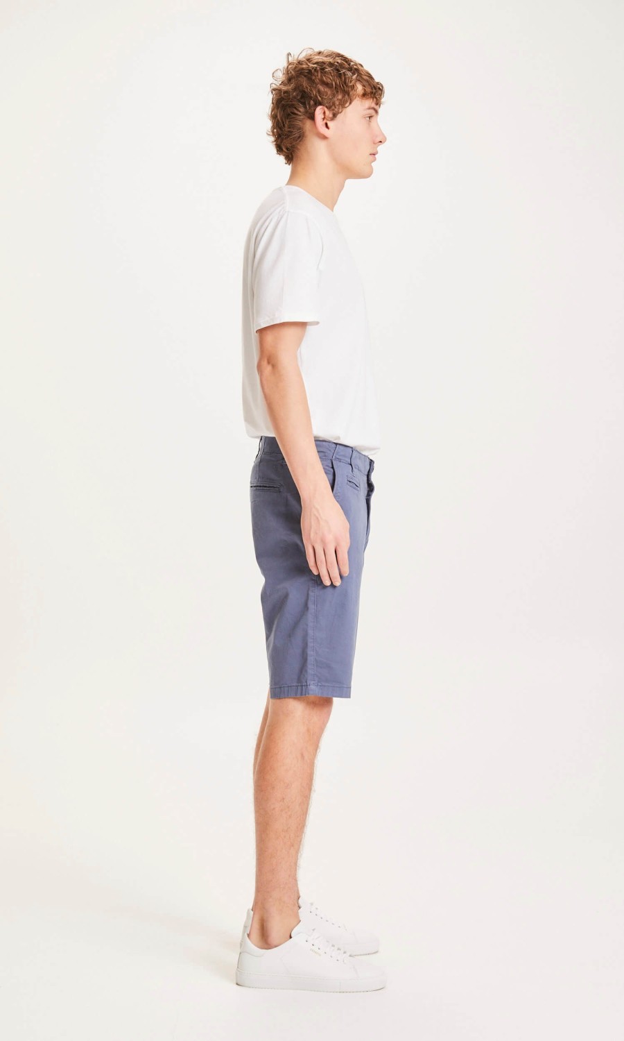 Knowledge Cotton Apparel Chino-Shorts Chuck Vintage Indigo
