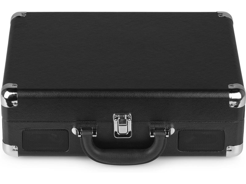 Audizio Plattenspieler RP114 Schwarz Stilvoller Plattenspieler im Kofferdesign