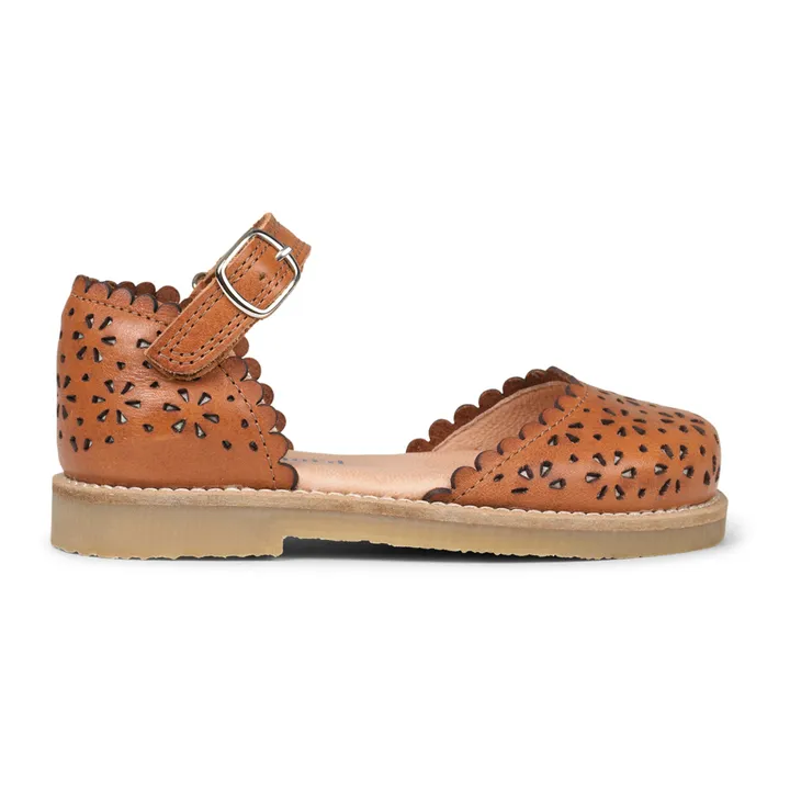 Petit Nord Sandales Scratchs Ladida | Cognac