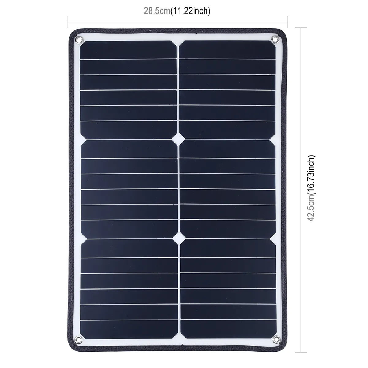 Yonis Kit Portable à 5 Panneaux Solaires 100W