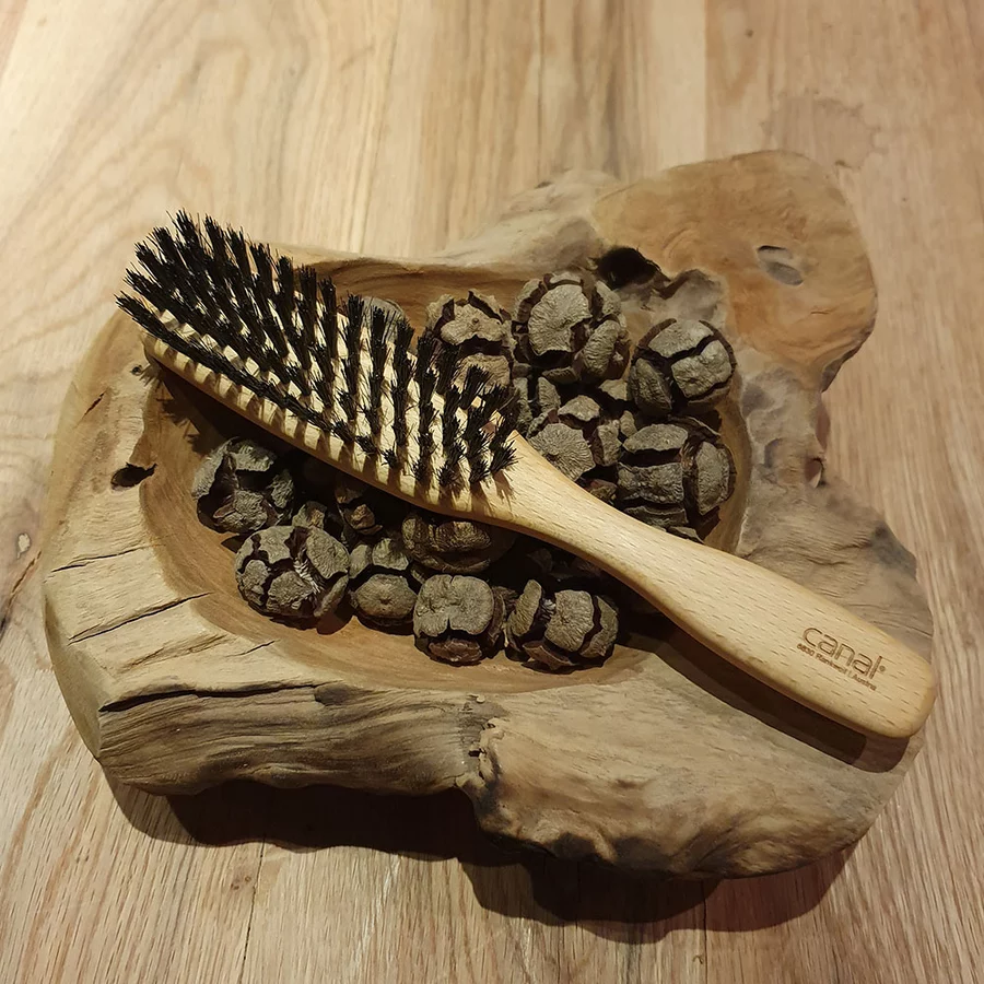 canal® Haarbürste mit Wildschweinborsten, schmal