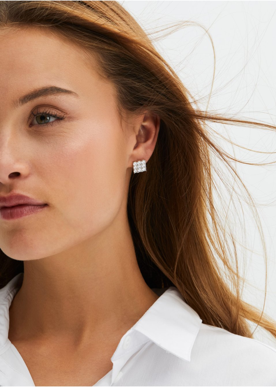Clous d'oreilles avec zirconium