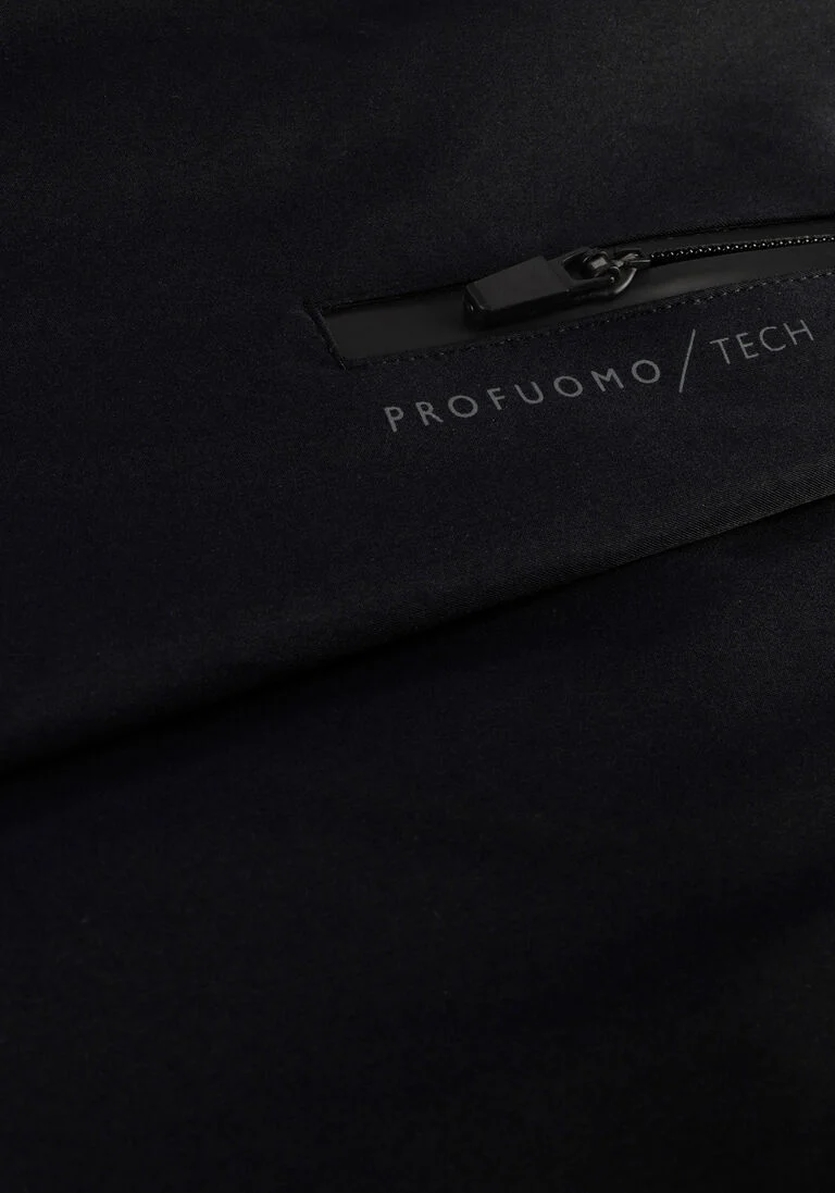 PROFUOMO donkerblauwe profuomo gewatteerde jas outerw magnet clsr long