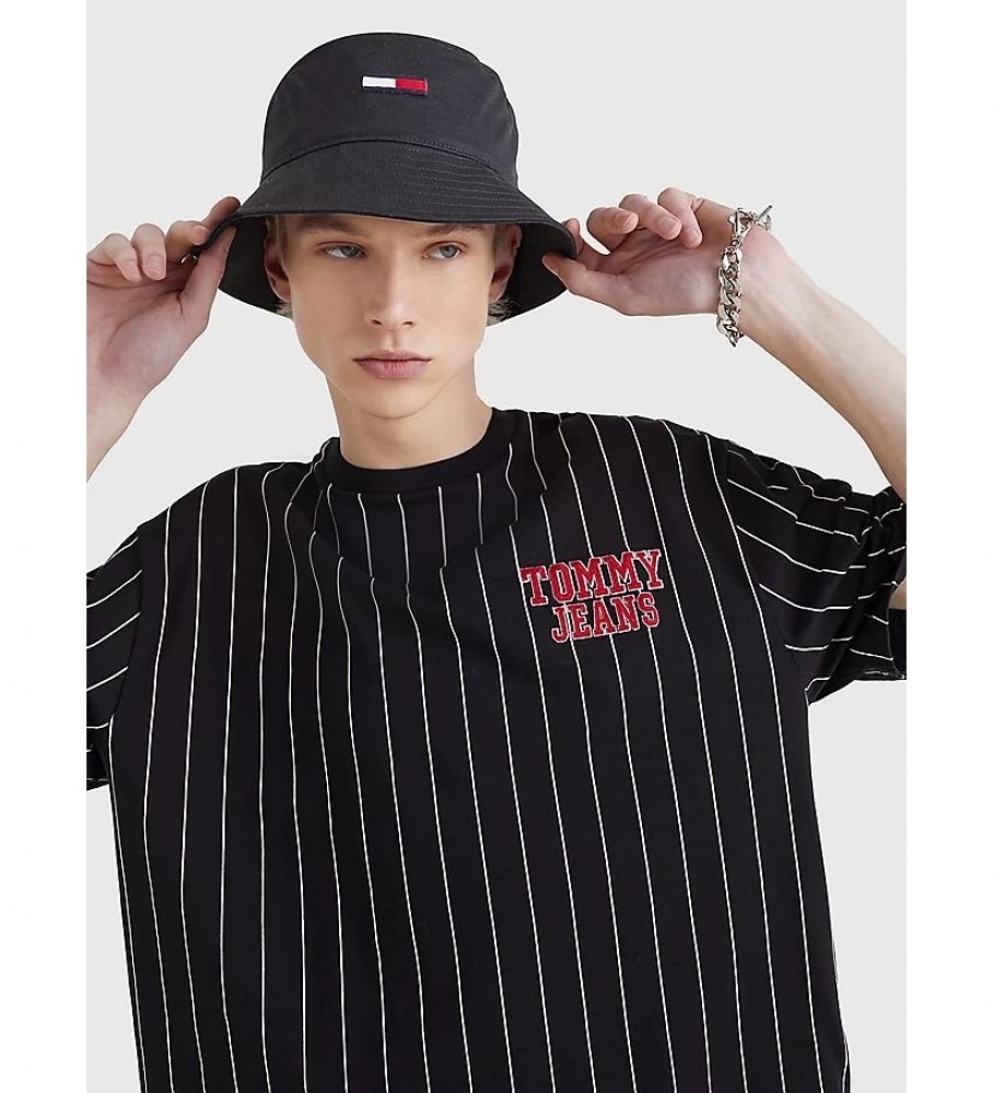 Chapéu Bucket Tommy Hilfiger com Logo Bordado, Preto