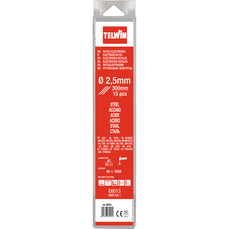 Telwin elektroden(rutile) Ø2,5mm