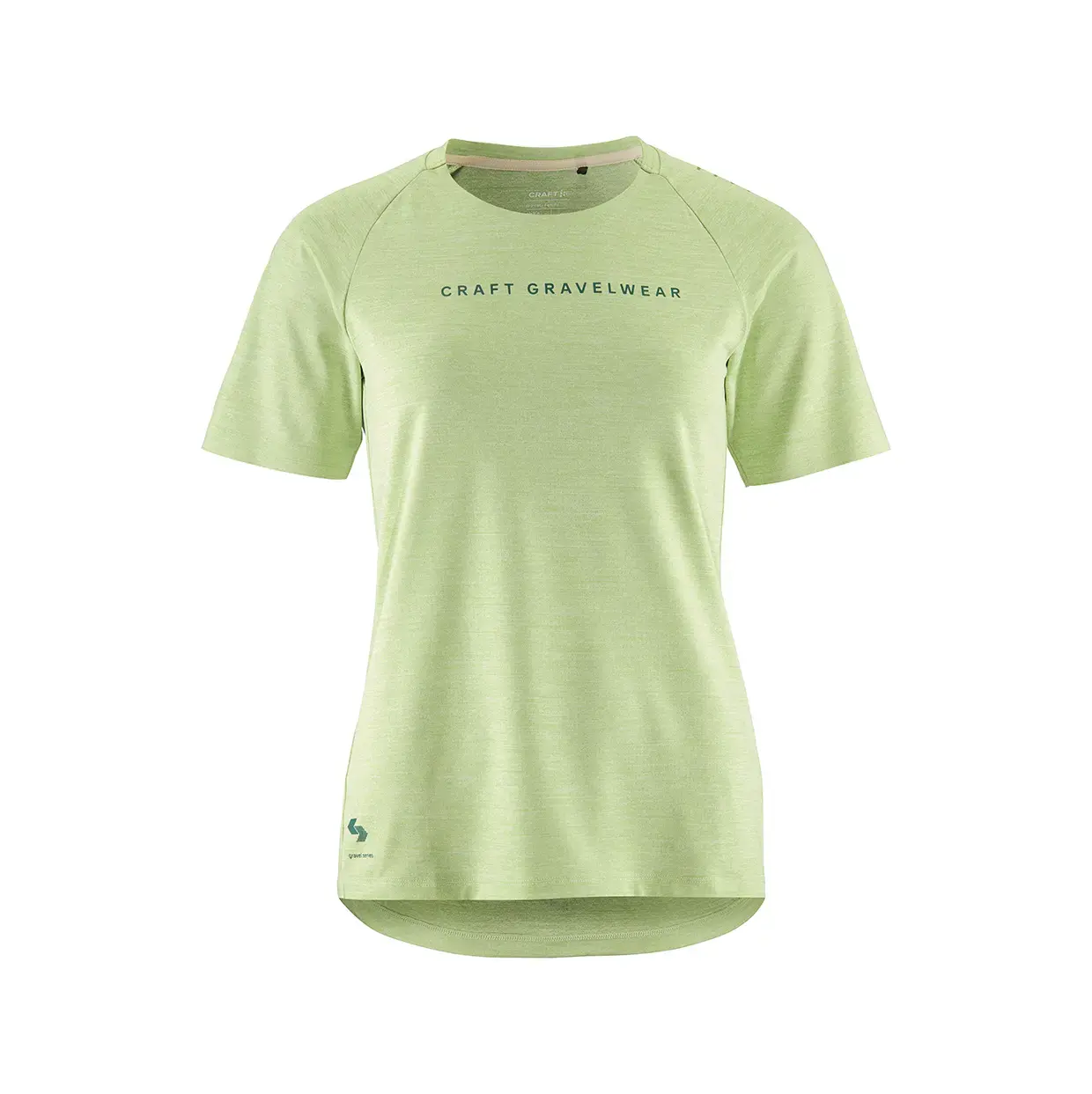 Craft ADV Gravel Fietsshirt Korte Mouwen Lichtgroen Dames