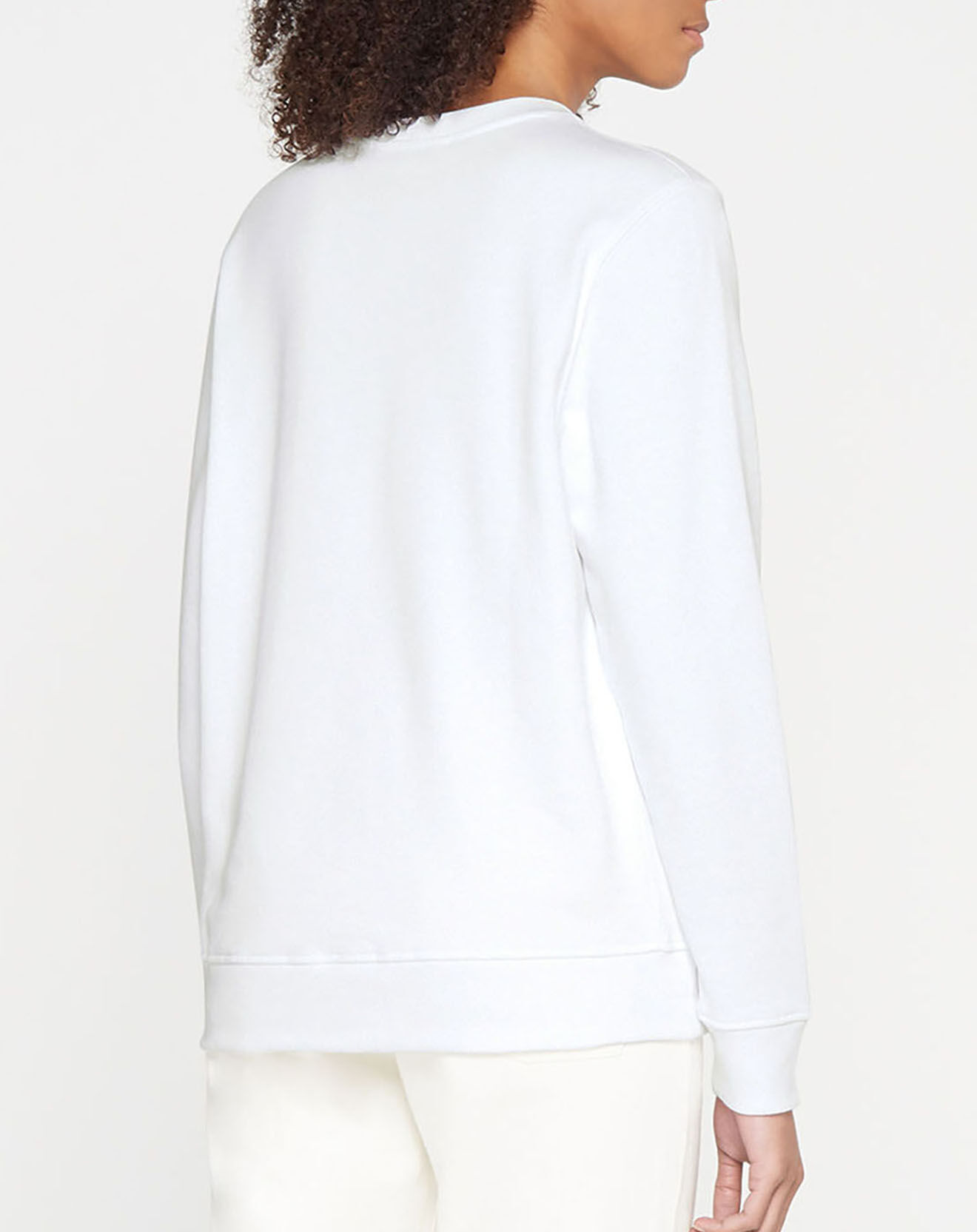 Tommy Hilfiger Sweat 100% Coton Bio relaxed box blanc