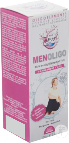 Bioligophyt Bioligo Poe N°15 Menoligo Complément Alimentaire Riche En Oligoéléments Et Yam 100ml