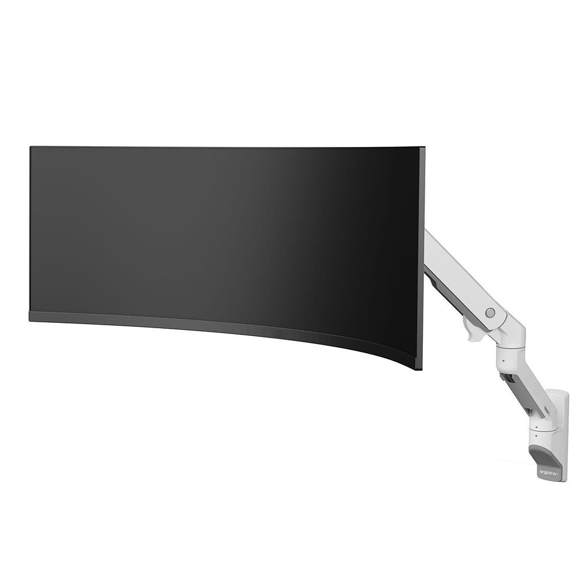 Ergotron Bras mural HX avec pivot VHD pour écrans ultra-larges très incurvés - Blanc