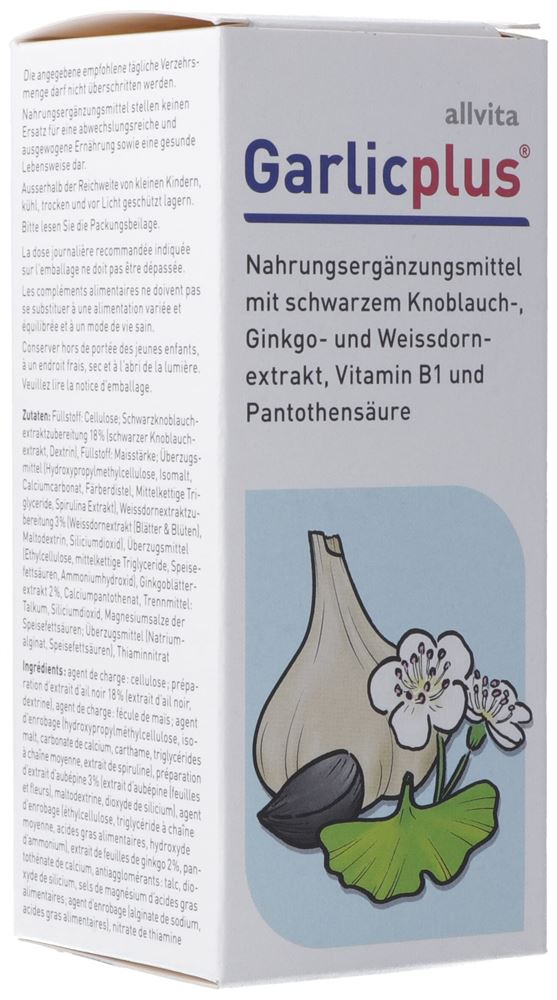 Allvita Garlic plus<br>180 Stück, Flasche, Filmtablette
