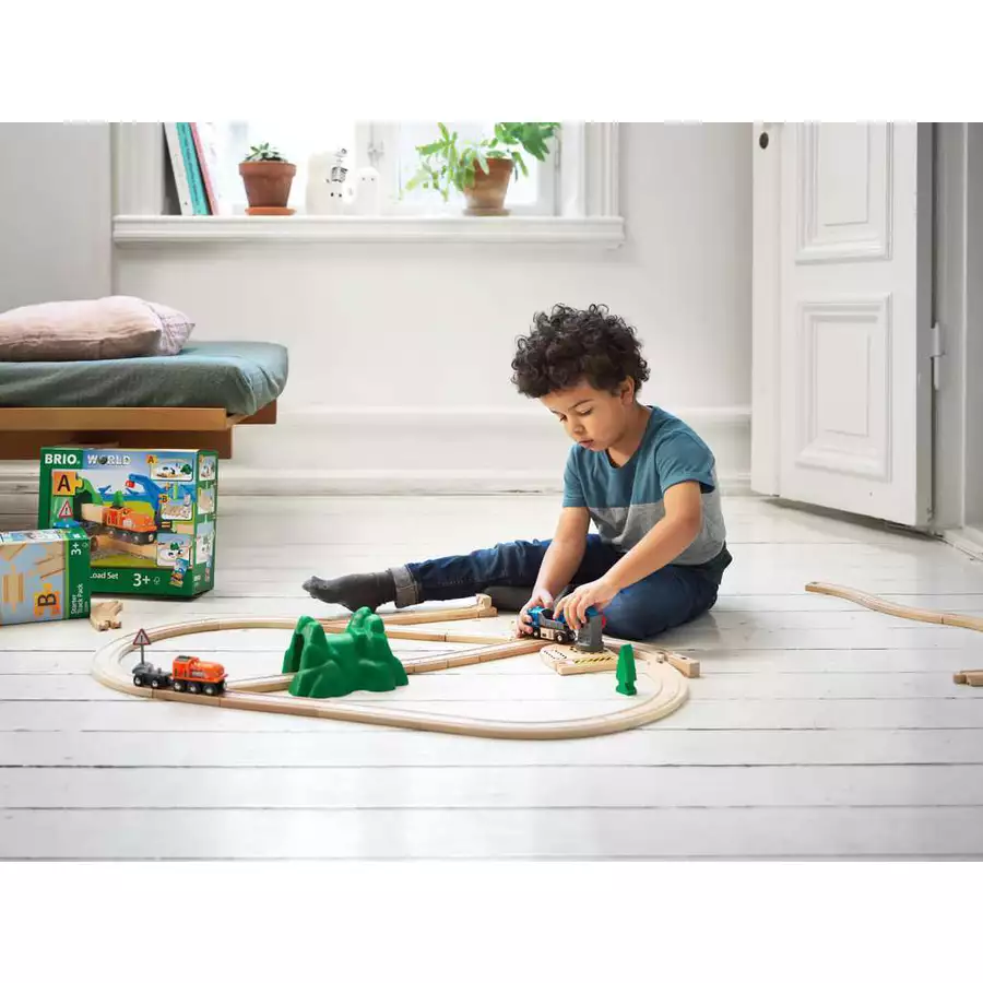 Brio Starterset Güterzug mit Kran bunt