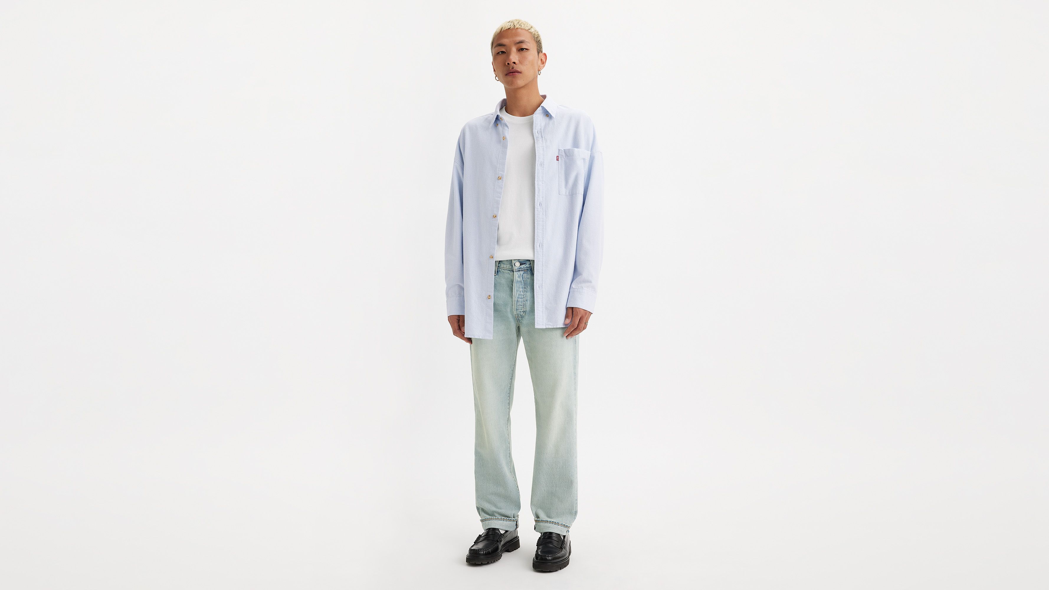 Jean 501® Original lisière selvedge - Light Indigo Worn In - Bleu