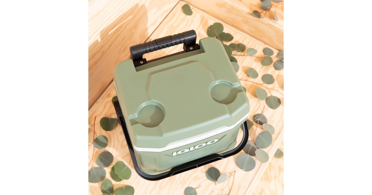 IglooECOCOOL Latitude 16 Roller koelbox  (Groen/wit)