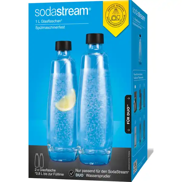 Glasflasche DUO 1L
