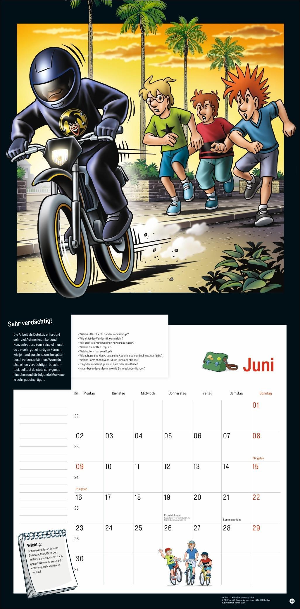 Die drei Kids Broschurkalender 2025