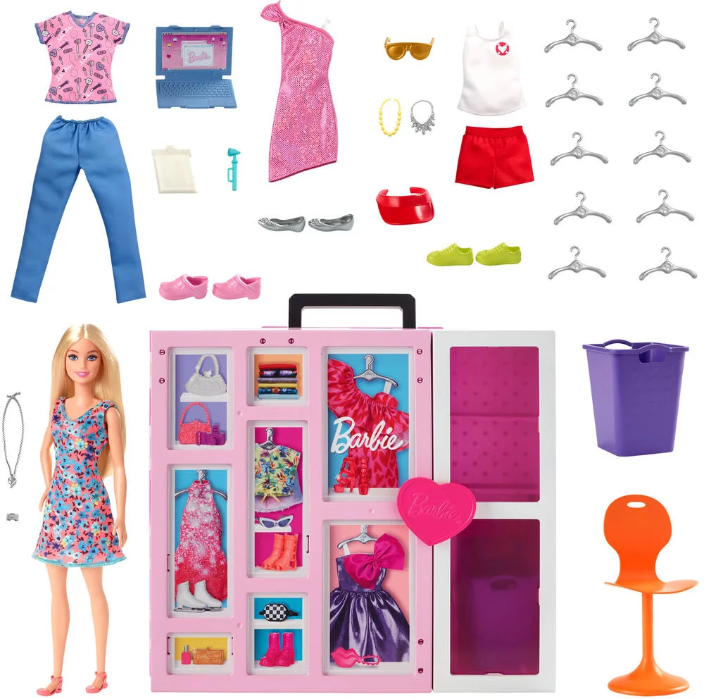 BARBIE - POUPEE ET SON MEGA DRESSING