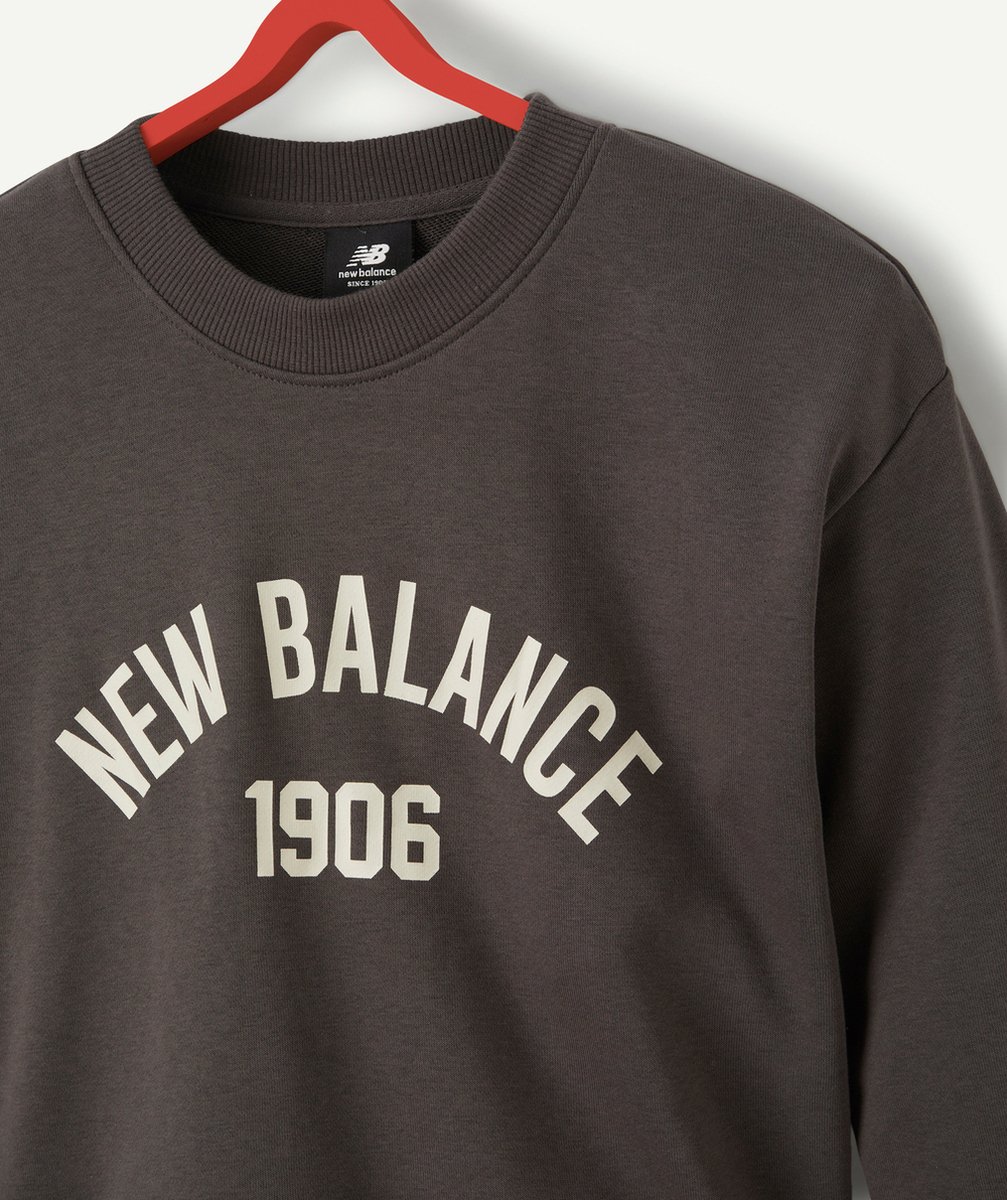 NEW BALANCESWEAT RAS DU COU OVERSIZED VARSITY NOIR FILLE