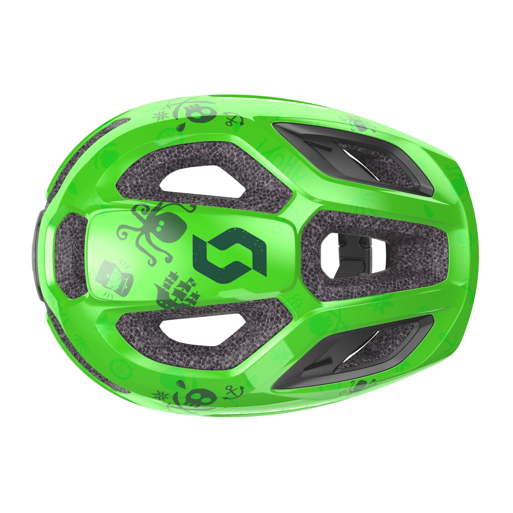 SCOTT Spunto Cykelhjelm Fluo Green Til Børn 46-52 cm