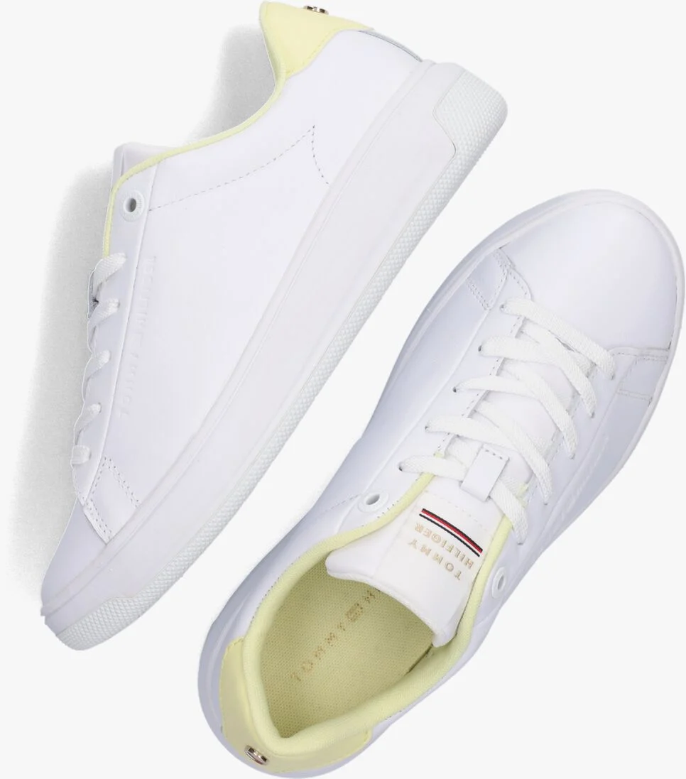 TOMMY HILFIGER witte tommy hilfiger lage sneakers lowcut cupsole