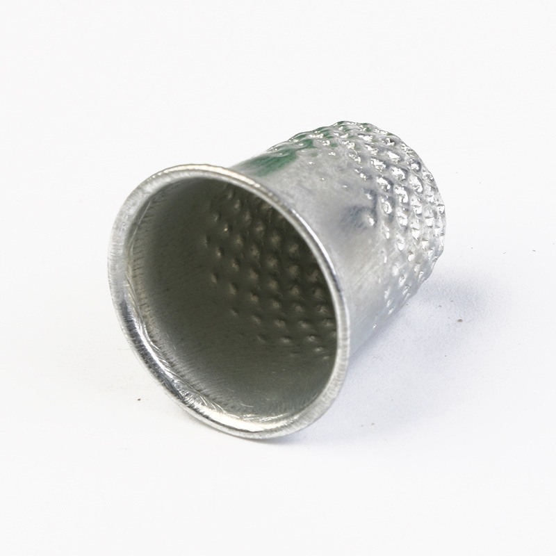(3er Set) Metall Näh Fingerhut Protector Finger Schutz Kappe Mercerie Zubehör - Silber