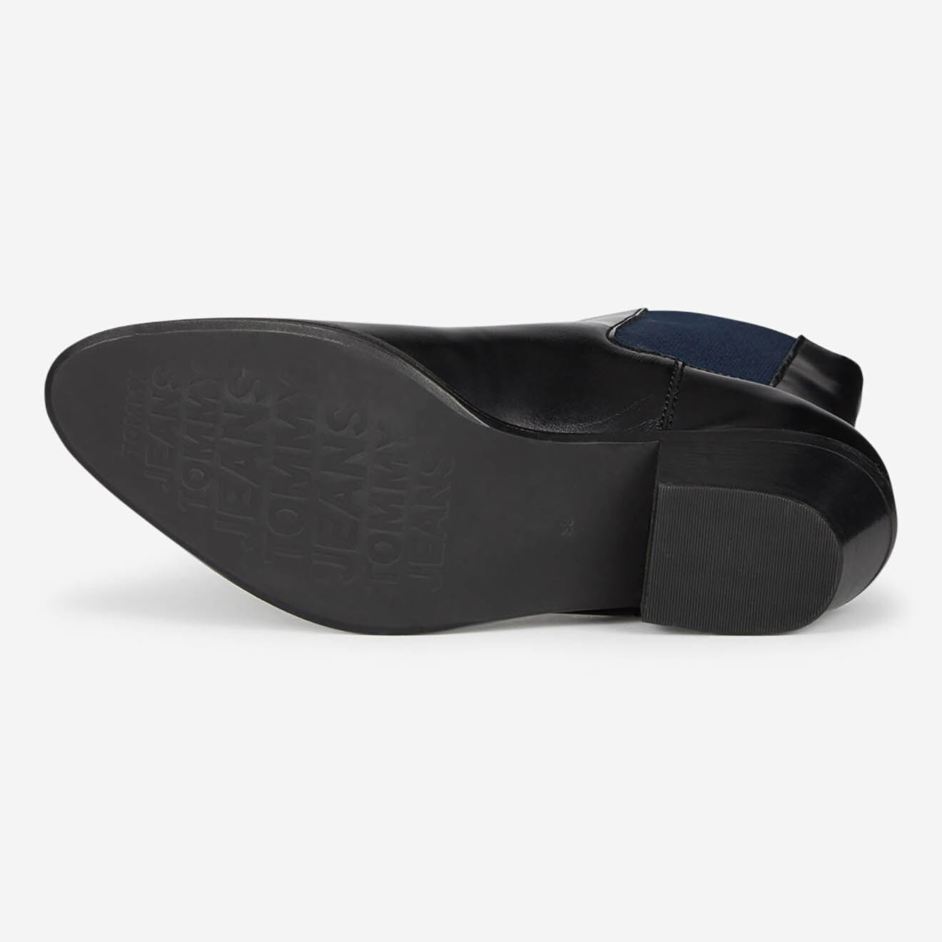 Tommy Hilfiger Santiags en Cuir Elastique Coporate noires