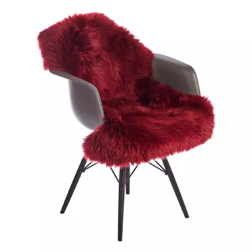 Schaffell 100 cm, burgundy