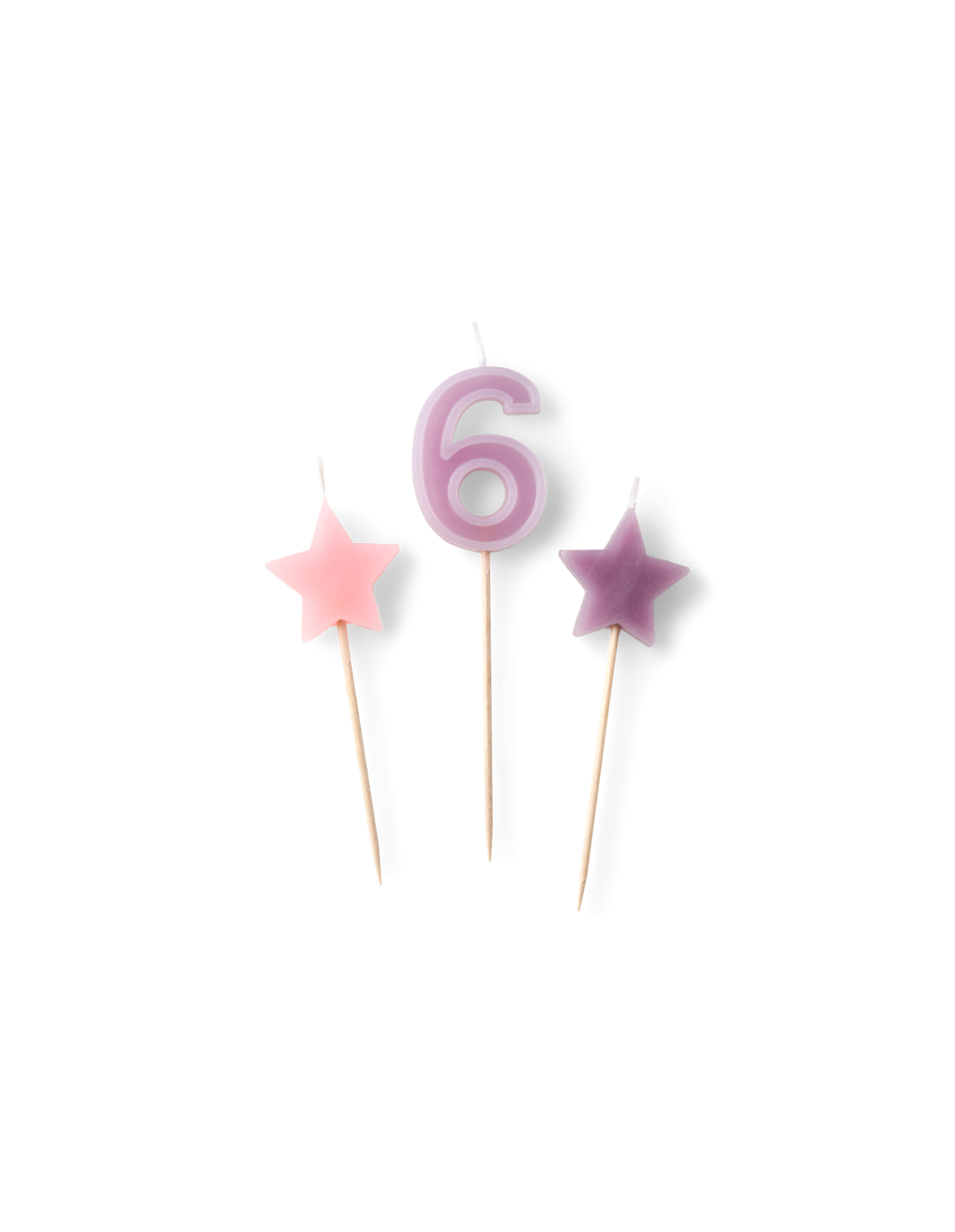 Kagelys | Paraffinvoks. 3 stk. | Dusty Purple